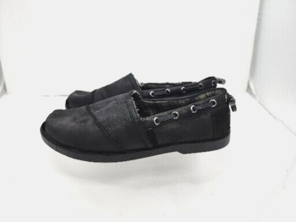 Bobs Skechers 33731 Chill Luxe Slip-On Shoes Memory Foam Women 6 Black Fabric